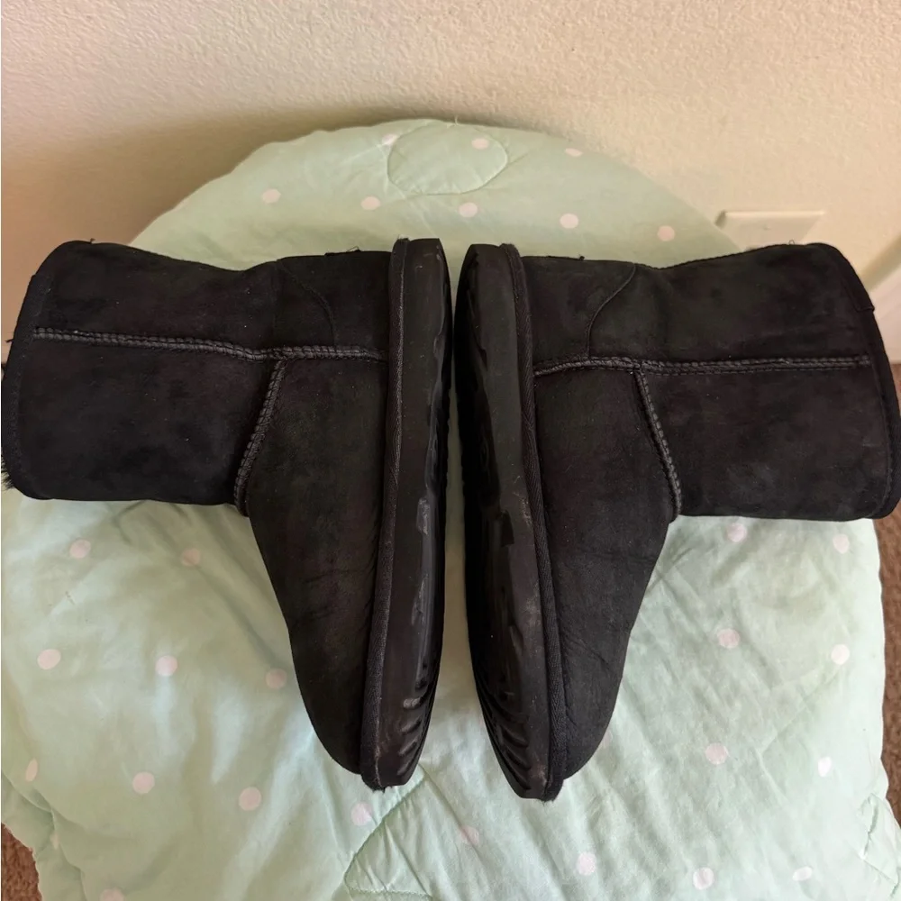 UGG Black Suede Boots Kids size 3